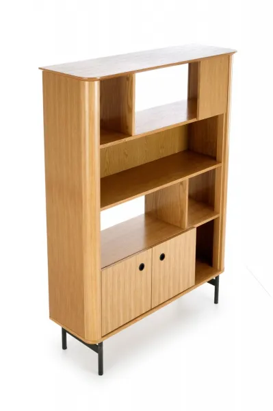 HALMAR Regál Smart REG-2 dub/čierny