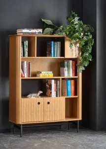 HALMAR Regál Smart REG-2 dub/čierny