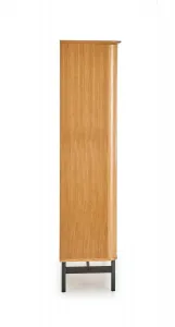 HALMAR Regál Smart REG-2 dub/čierny