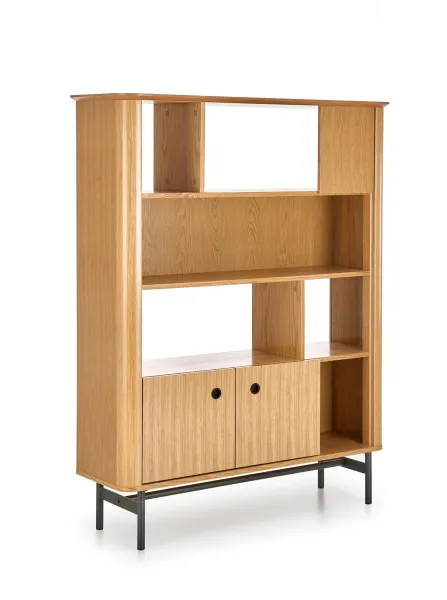 HALMAR Regál Smart REG-2 dub/čierny