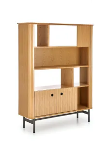 HALMAR Regál Smart REG-2 dub/čierny