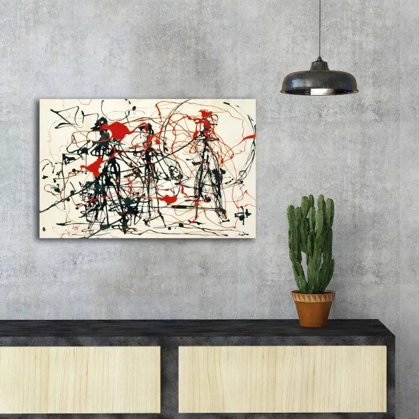 Wallity Reprodukcia obrazu Jackson Pollock 070 45 x 70 cm