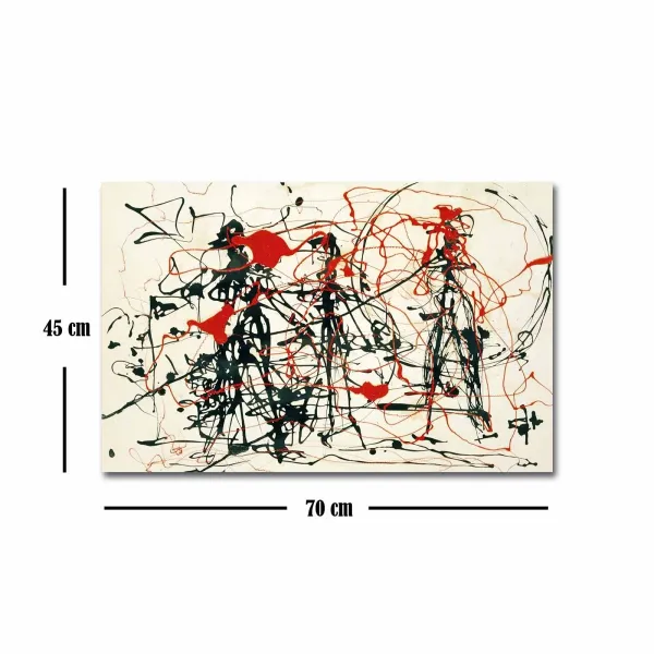 Wallity Reprodukcia obrazu Jackson Pollock 070 45 x 70 cm