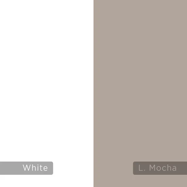 Písací stôl Houseland Luton biely/mocha