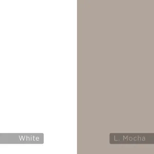 Písací stôl Houseland Luton biely/mocha