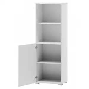 Szynaka Regál Selene 145 cm biely lesk/mat