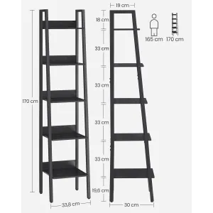 SONGMICS Regál Vasagle Narrow čierny