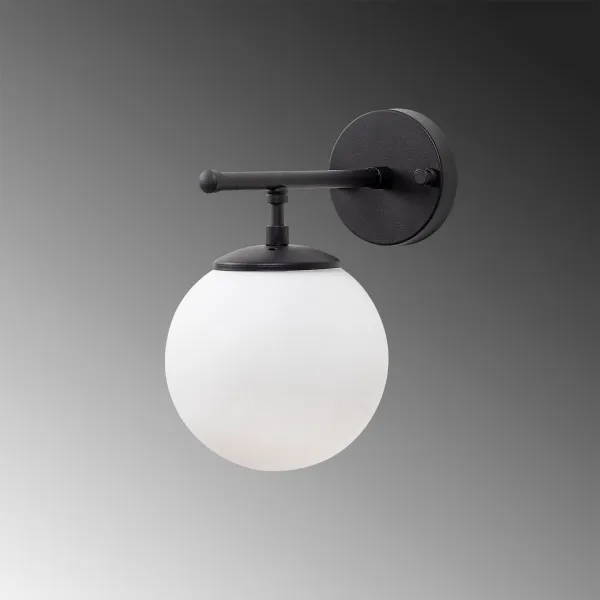 Opviq Nástenná lampa Roe čierna/biela