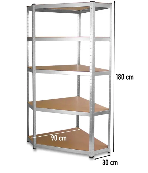TP Living Rohový kovový regál Artenat 180 cm