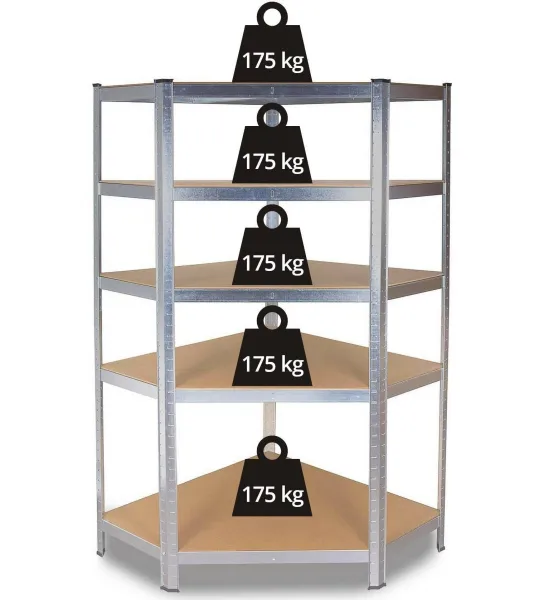 TP Living Rohový kovový regál Artenat 180 cm