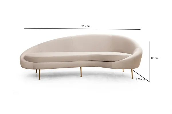 Trojmiestna pohovka Eses Right - Beige