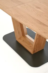 HALMAR Rozkladací jedálenský stôl Blackie zlatý dub/čierna