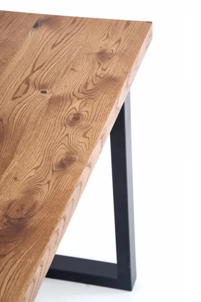 HALMAR Rozkladací jedálenský stôl Horus svetlý dub/čierna