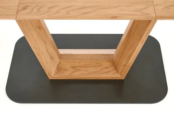 HALMAR Rozkladací jedálenský stôl Blackie zlatý dub/čierna