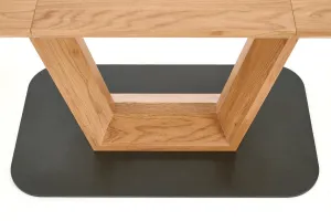 HALMAR Rozkladací jedálenský stôl Blackie zlatý dub/čierna