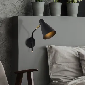 Opviq Nástenná lampa Sivani I čierna