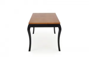 Rozkladací jedálenský stôl WINDSOR Halmar Čierna / dub
