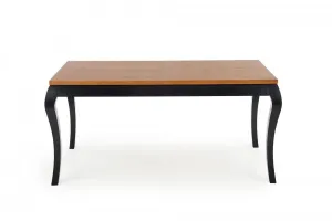 Rozkladací jedálenský stôl WINDSOR Halmar Čierna / dub