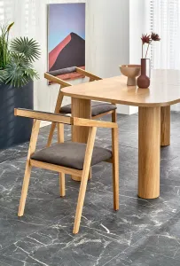 HALMAR Rozkladací jedálenský stôl AZUL prírodný dub/hnedý