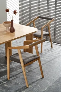 HALMAR Rozkladací jedálenský stôl AZUL prírodný dub/hnedý