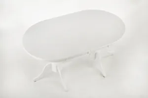 HALMAR Rozkladací jedálenský stôl Peho biely