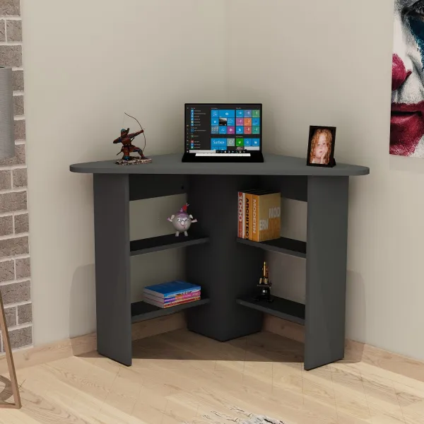 Písací stôl Corner - Anthracite