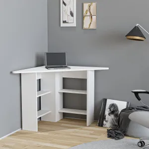 Hanah Home Rohový písací stôl Cor biely