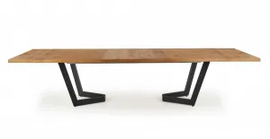 HALMAR Rozkladací jedálenský stôl Massive 160 cm svetlý dub/čierny