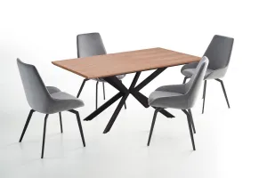 HALMAR Rozkládací jídelní stůl LEGARTO 160 cm přírodní dub/černý