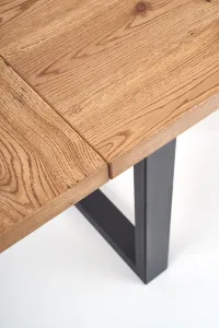 HALMAR Rozkladací jedálenský stôl Press dub svetlý/čierna