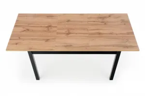 HALMAR Rozkladací jedálenský stôl Greg dub votan/čierna