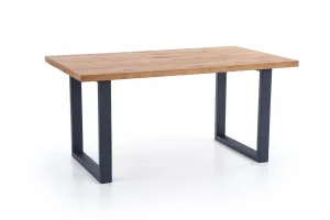 HALMAR Rozkladací jedálenský stôl Press dub svetlý/čierna