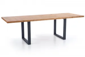HALMAR Rozkladací jedálenský stôl Press dub svetlý/čierna