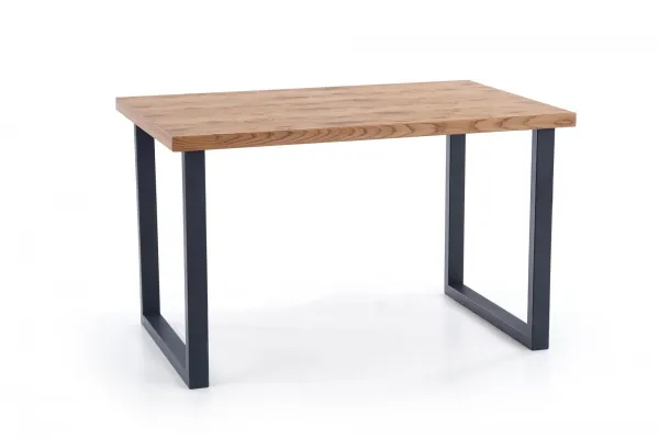 HALMAR Rozkladací jedálenský stôl Horus svetlý dub/čierna