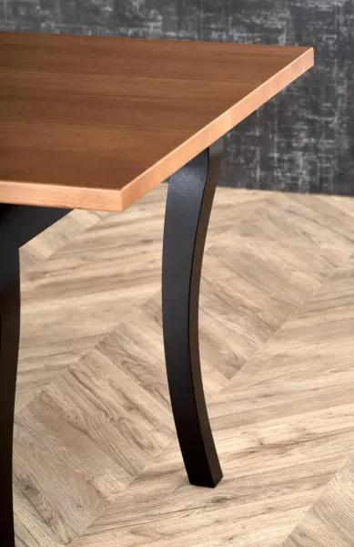 Rozkladací jedálenský stôl WINDSOR Halmar Čierna / dub