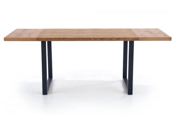 HALMAR Rozkladací jedálenský stôl Horus svetlý dub/čierna