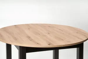 HALMAR Rozkladací jedálenský stôl Rigo dub artisan/čierna
