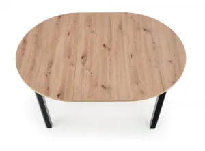 HALMAR Rozkladací jedálenský stôl Rigo dub artisan/čierna