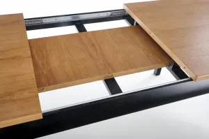 Rozkladací jedálenský stôl WINDSOR Halmar Čierna / dub
