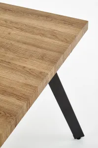 HALMAR Rozkládací jídelní stůl Berlin 140 - 180 cm ořech/černý