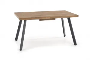 HALMAR Rozkládací jídelní stůl Berlin 140 - 180 cm ořech/černý