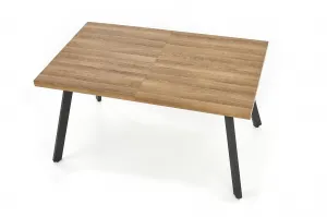 HALMAR Rozkládací jídelní stůl Berlin 140 - 180 cm ořech/černý