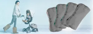 Tutumi Rukavník na kočík Glita šedo-mätový