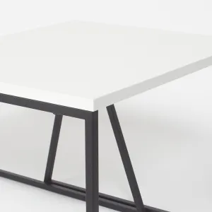 Kalune Design Súprava 2 konferenčných stolíkov Sehpa biela