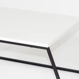 Kalune Design Súprava 2 konferenčných stolíkov Sehpa biela