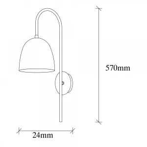 Opviq Nástenná lampa Táto biela