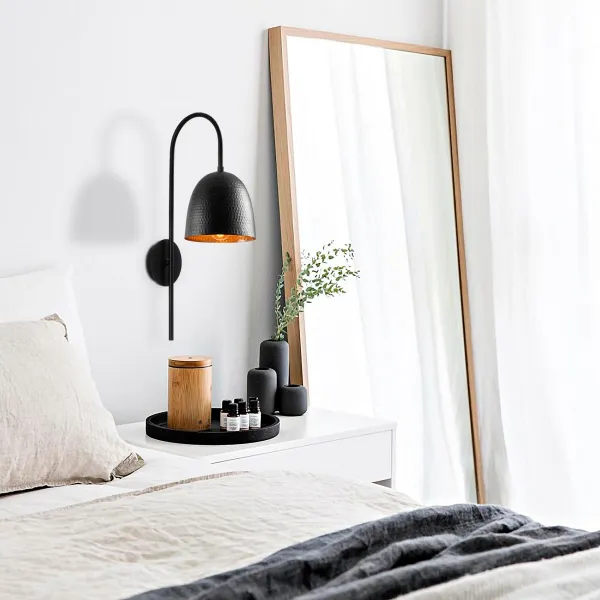Opviq Nástenná lampa Tato čierna