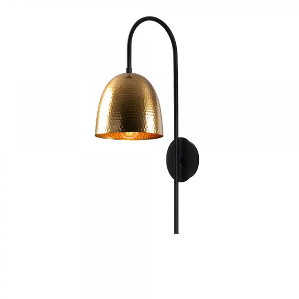 Opviq Nástenná lampa Táto čierna/mosadz