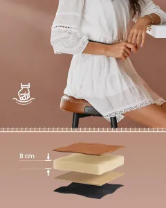 SONGMICS Sada 2 ks barových židlí Vasagle Bela II karamelově hnědá