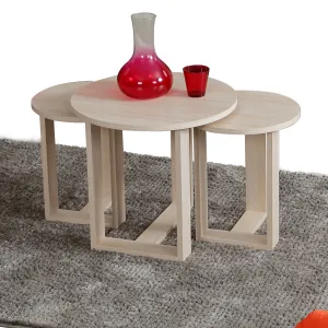 Skladací stôl Mira Oak, 3 ks
